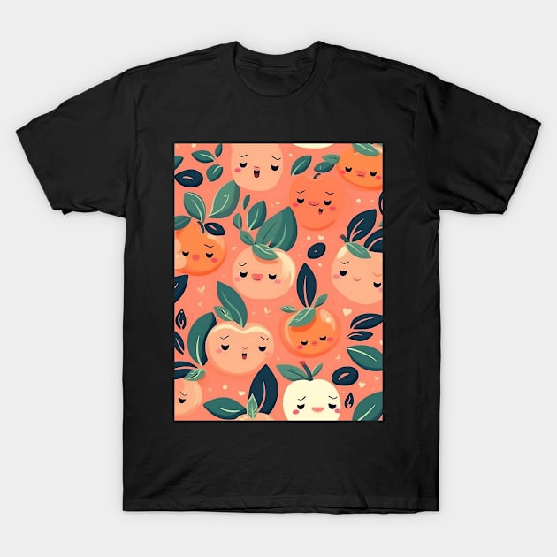 Satisfied Little Peaches T-Shirt by Kamin42